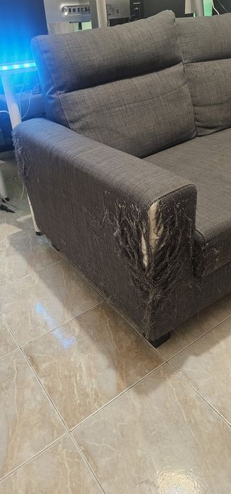 Sofa Ikea Bollstanäs - com chaise longue, 3 lugares, cinzento