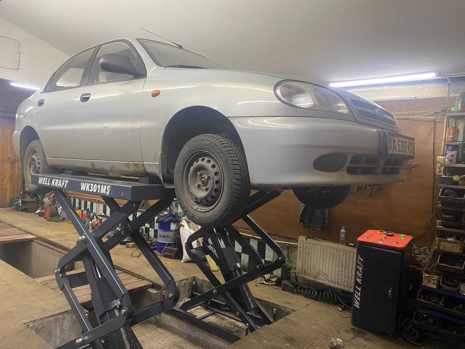 Подъемник ножничный 3-3.5т Well Kraft 301MS/305MS( встраиваемый ). ТОП