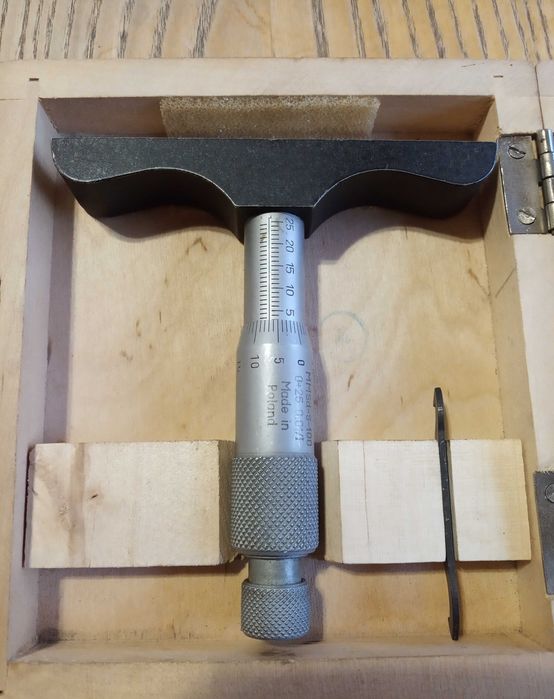 Глибиномір мікрометричний MMSd-S-100. 0-25мм. 0,01мм