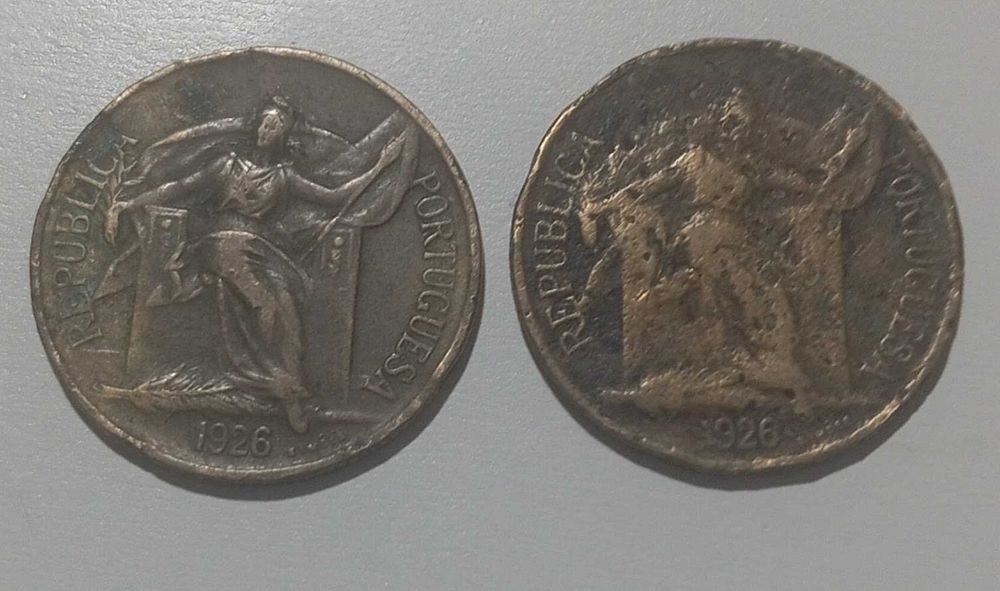 Lote de moeda de 50 centavos 1926 - 2 Uni