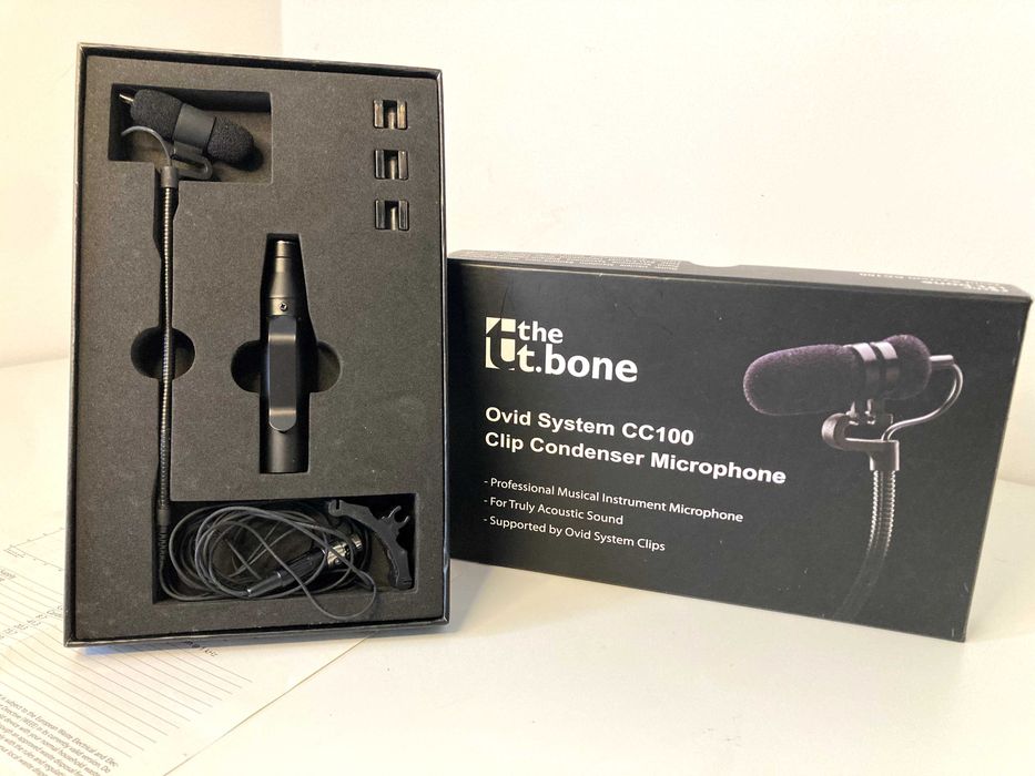 Microfone t.bone Ovid CC 100 40€ + Suporte Contrabaixo 15€ - [Conjunto 50€]