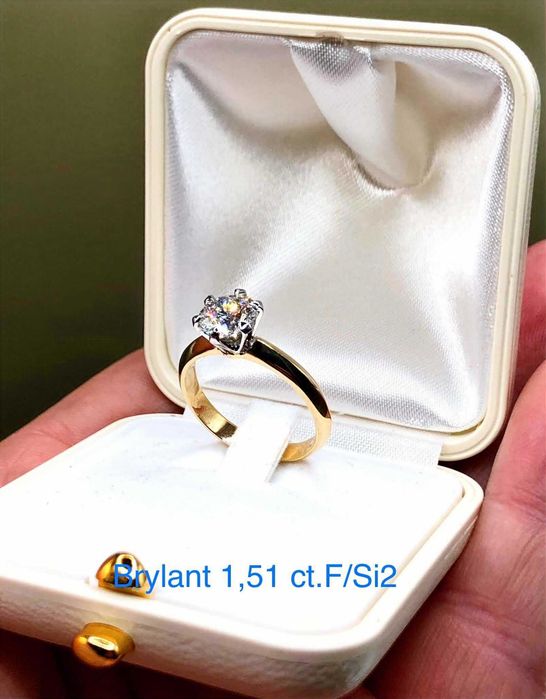 Pierścionek z Brylantem 1,51 ct