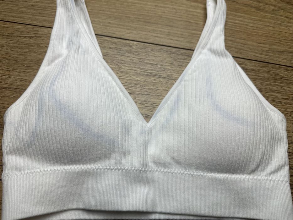 Primark biustonosz sportowy biały S