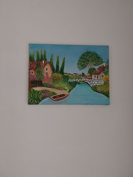 Tela pintada à mão