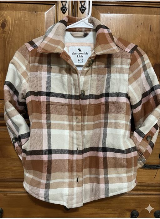 Теплюща рубашка куртка фірмова abercronbie kids  9-10 років