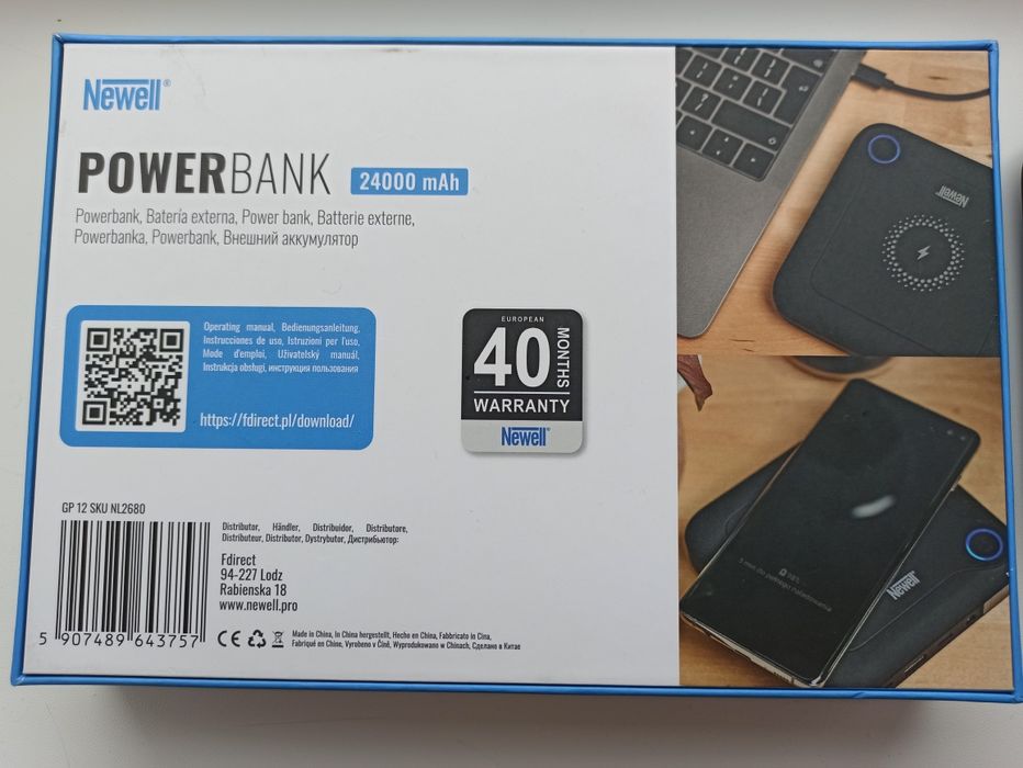 Павербанк для гаджетів та ноутбуків Newell GP12 24000 mAh