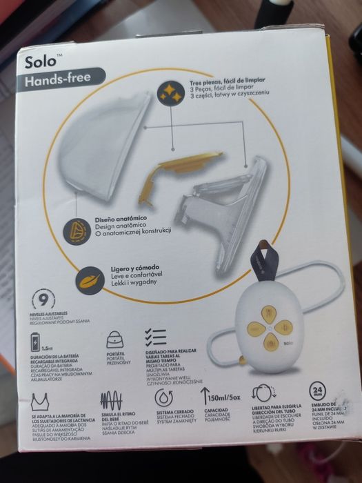 Extrator de Leite Elétrico Simples Medela Solo Nova (Selada)