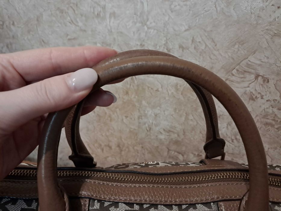 Сумка з текстилю та шкіри DKNY