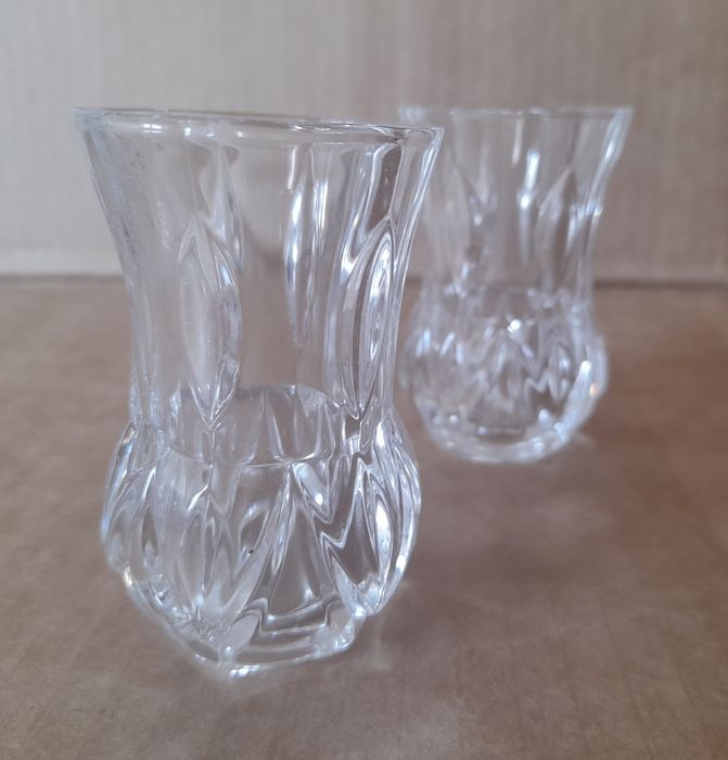 Par de copos de cristal