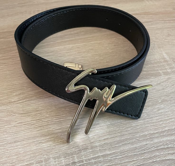 Ремінь giuseppe zanotti | belt giuseppe zanotti black/gold