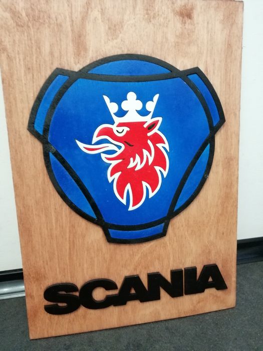 Scania logo A4 sklejla