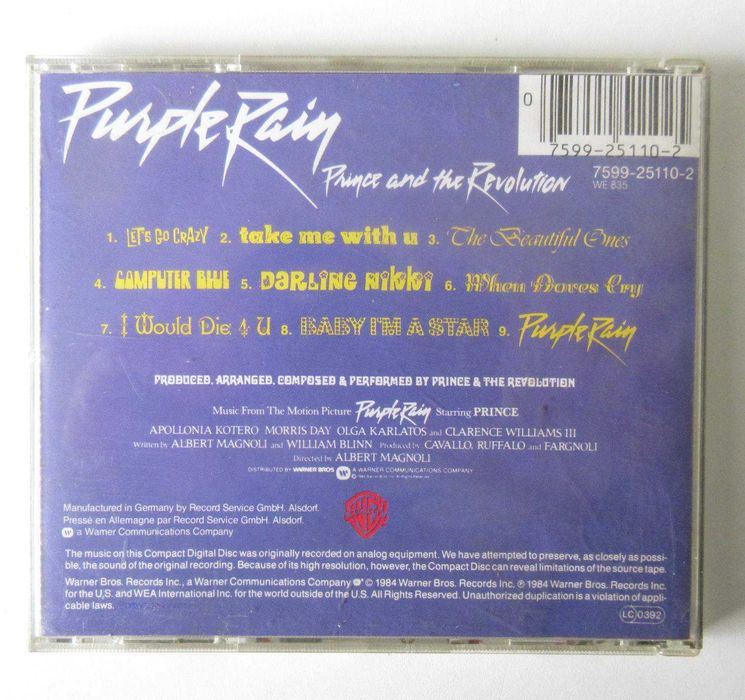 Prince And The Revolution - Purple Rain (CD)