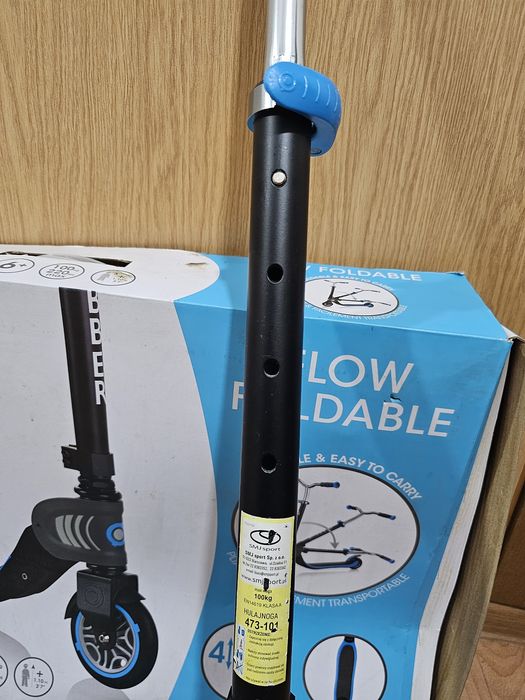 Самокат Globber Flow Foldable 125 чорно-синій