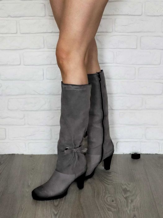 kozaki damskie Caprice nubuk ombre, rozm. 38,5