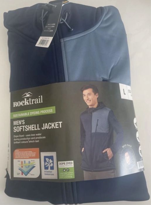 Kurtka softshell męska, oddychająca Rocktrail 52/54 - L