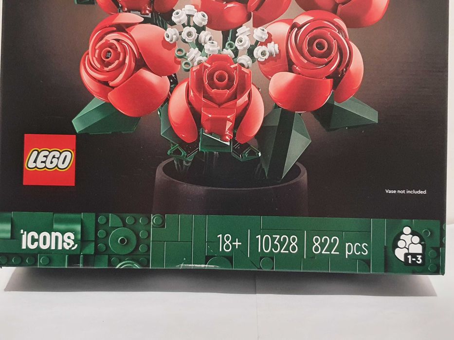 Kwiaty bukiet róz klocki LEGO ICONS 10328 bouquet of roses nowe