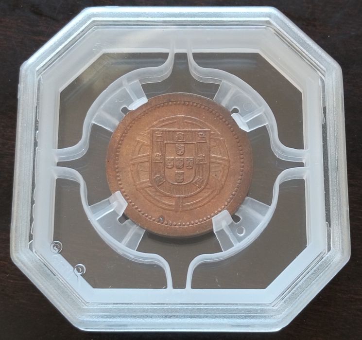 Moeda 5 Centavos 1920 Portugal Certificada Grau MS64 Soberba Baixo Preço