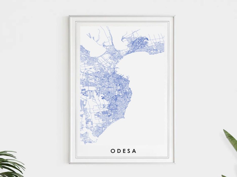 Постери з картою вашого міста