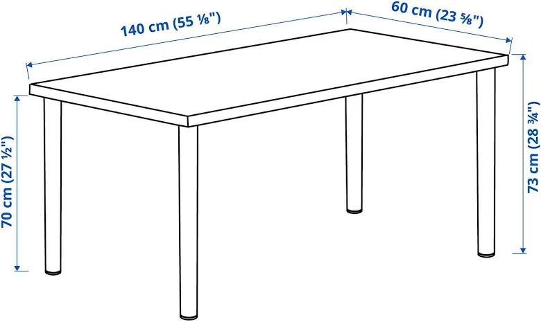 Secretária branca ikea LAGKAPTEN / ADILS