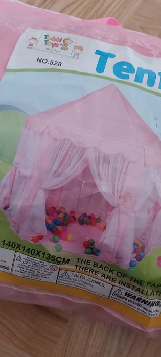 Namiot tent dla dzieci dla dziewczynki tobbi toys ogrodowy domowy  140