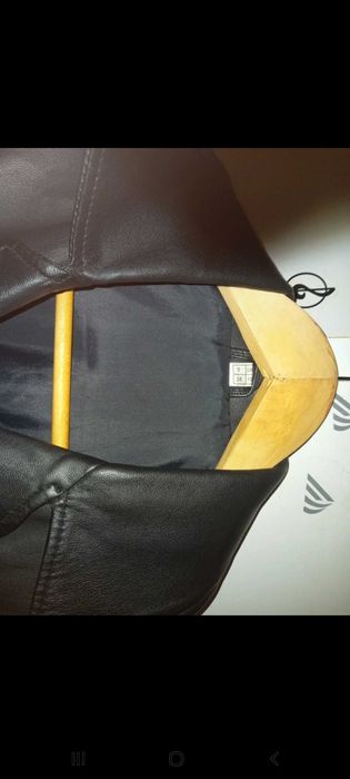 Casaco de pele/cabedal preto - 36 - Francês