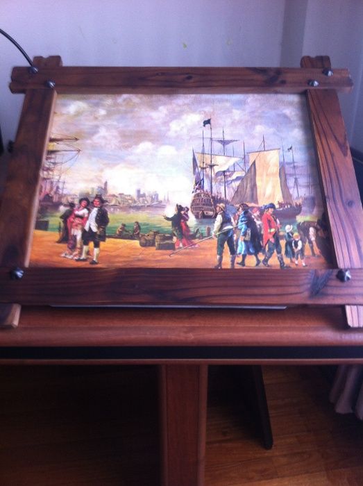 Quadros dos pintores Campoy e Bragolin e Picasso