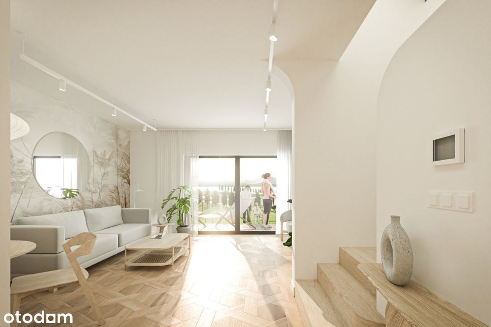 Mieszkanie dwupoziomowe z dużym ogrodem 116m2