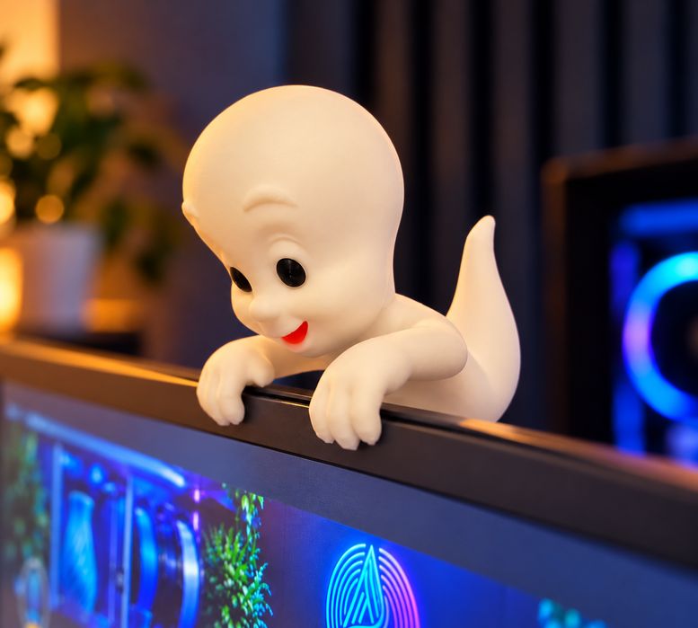 Monitor de decoração em forma de fantasma Casper