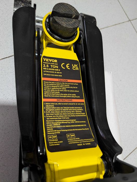 Macaco hidráulico 2.5 T baixo perfil