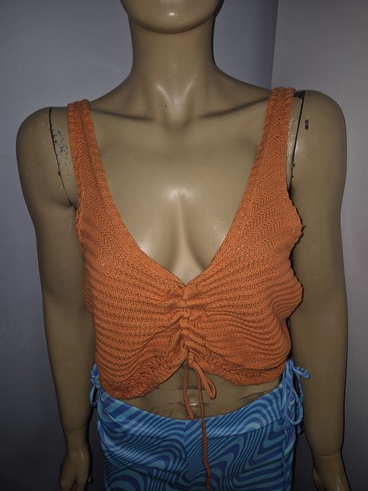 Piękny sweterkowy top pomarańczowy New Yorker rozmiar L