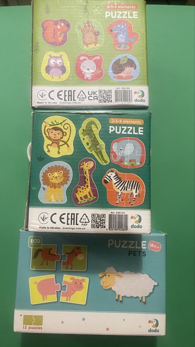 Пазли. dodo. 18m+