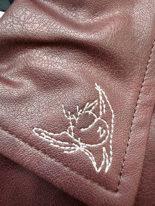 Leather Jacket ERD SS25 Red S M кожанка ERD