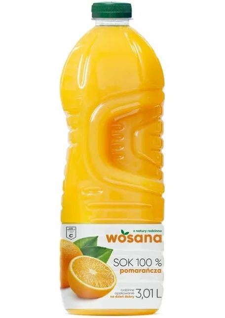 Сік апельсиновий Wosana 3,01л(сок вошана польский)