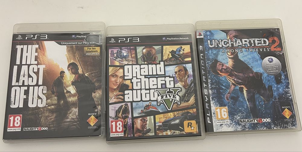 GTA 5+ The last of Us+ Uncharted 2