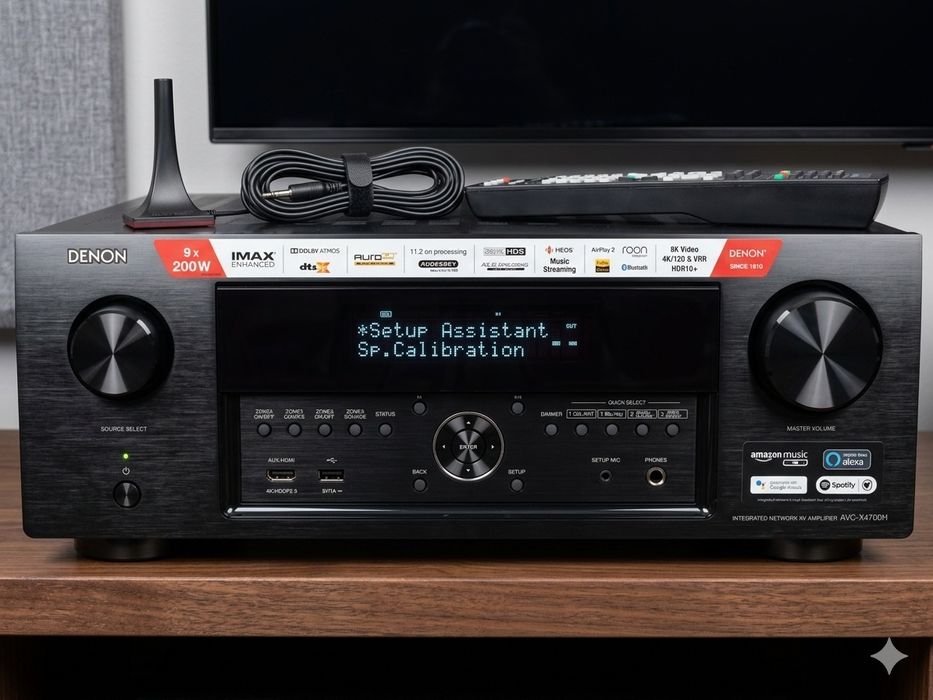 Denon AVC-X4700H (8K/HDMI 2.1) – Como Novo + Caixa Original
