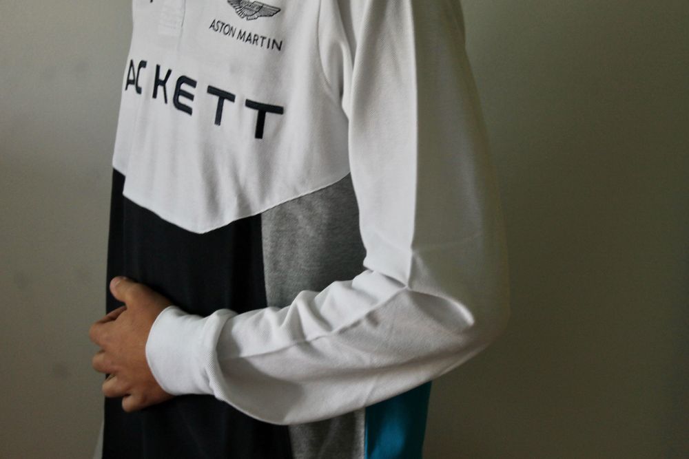 Polo Branco Aston Martin X Hackett