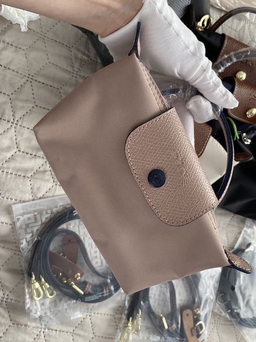 Сумка бренда Longchamp mini le pliage pouch, міні сумка, сумка на літо