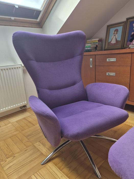 Sprzedam fotel z podnóżkiem