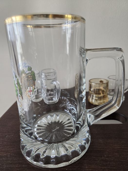 Kufel szklane pół litrowe