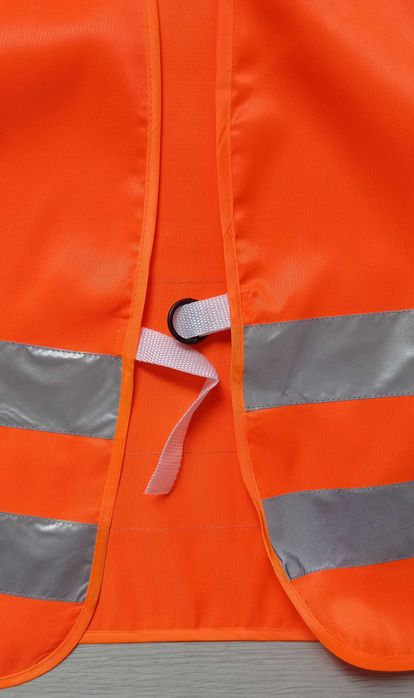 Жилет сигнальный со светоотражающими вставками / защитный / аварийный