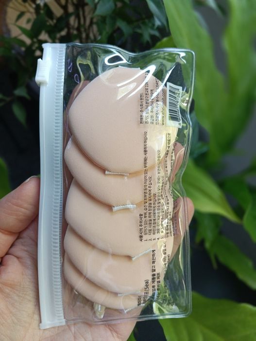Nowe puszki gąbeczki do makijażu Heimish Rubycell Puff (5 szt. w etui)
