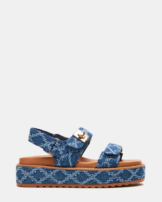 STEVE MADDEN Bigmona Denim Multi босоніжки босоножки