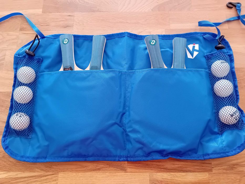 Kit Ténis de Mesa com Bolsa + 6 Bolas - Como Novo