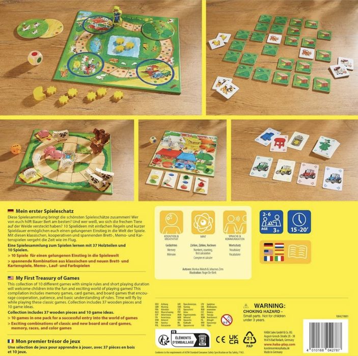 Настольна гра НАВА 10 в 1 Mein erster Spieleschatz