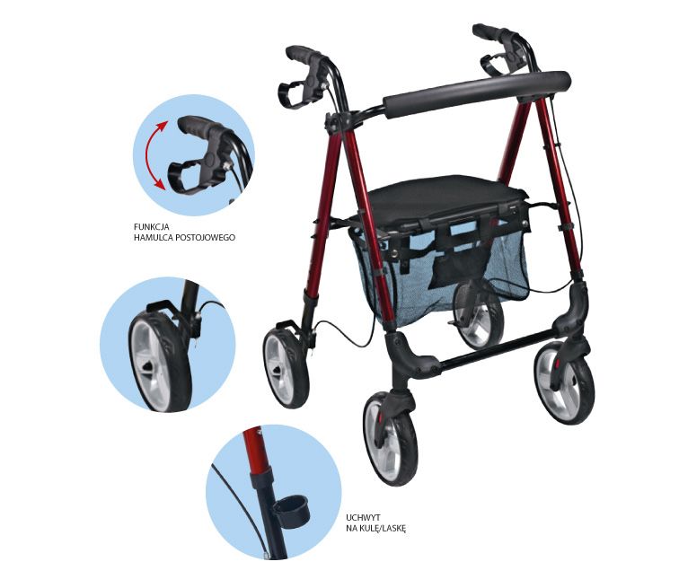 Podporka rehabilitacyjna wózek balkonik