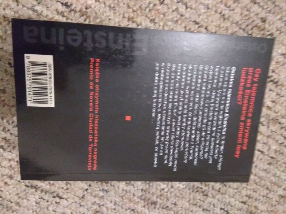 Ostatnia Tajemnica Einsteina – nagradzany thriller (stan db+)