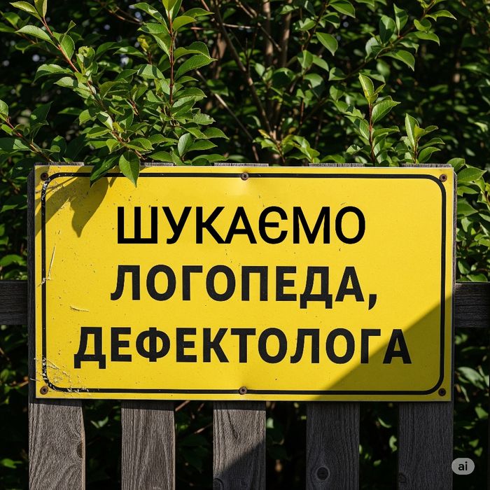 Вакансія! Шукаємо логопеда, дефектолога