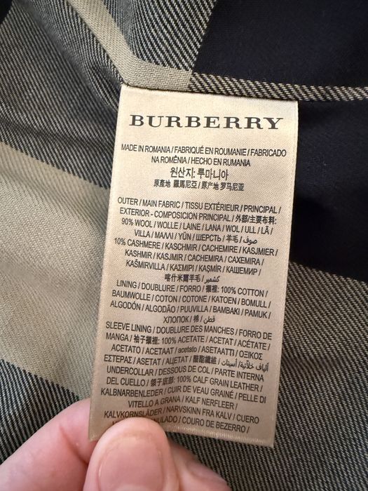 Sobretudo Burberry Original – Azul Marinho Escuro – Tamanho XS
