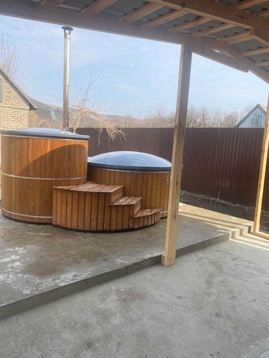 Лазня на дровах-.здоров'я дарує. Чан з гідромасажем.ЗСУ знижка