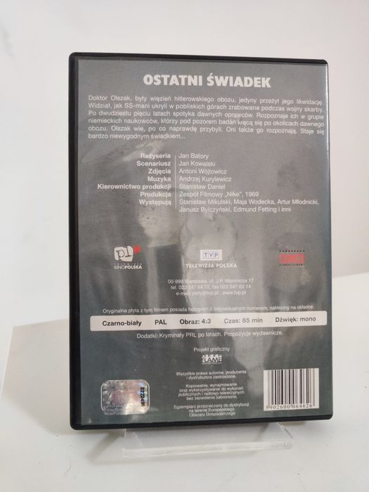 Ostatni świadek DVD